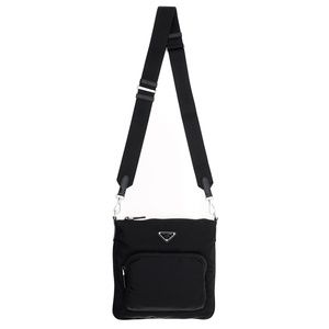 Prada Crossbody Black Nylon Messenger Bag 1BH716 New